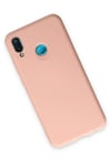 Mey İthalat®  Huawei P20 Lite Kılıf Nano içi Kadife Silikon - Pudra
