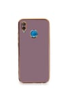 Mey İthalat®  Huawei P20 Lite Kılıf Volet Silikon - Mor