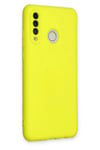 Mey İthalat®  Huawei P30 Lite Kılıf Nano içi Kadife Silikon - Sarı