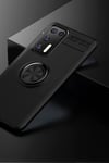 Mey İthalat®  Huawei P40 Kılıf Range Yüzüklü Silikon - Siyah