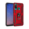 Mey İthalat®  Huawei P40 Lite E Kılıf Sofya Yüzüklü Silikon Kapak - Kırmızı