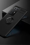 Mey İthalat®  Huawei P40 Pro Kılıf Range Yüzüklü Silikon - Siyah
