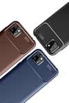 Mey İthalat®  Huawei Y5P Kılıf Auto Focus Karbon Kapak - Lacivert