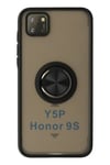 Mey İthalat®  Huawei Y5P Kılıf Montreal Yüzüklü Silikon Kapak - Siyah