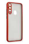 Mey İthalat®  Huawei Y6P Kılıf Montreal Silikon Kapak - Kırmızı