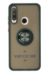 Mey İthalat®  Huawei Y6P Kılıf Montreal Yüzüklü Silikon Kapak - Yeşil
