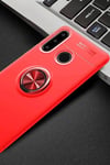 Mey İthalat®  Huawei Y6P Kılıf Range Yüzüklü Silikon - Kırmızı