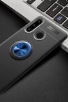 Mey İthalat®  Huawei Y6P Kılıf Range Yüzüklü Silikon - Siyah-Mavi