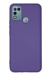 Mey İthalat®  İnfinix Hot 10 Play Kılıf Nano içi Kadife Silikon - Mor