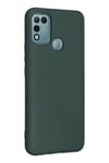 Mey İthalat®  İnfinix Hot 10 Play Kılıf Nano içi Kadife Silikon - Koyu Yeşil