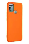 Mey İthalat®  İnfinix Hot 10 Play Kılıf Nano içi Kadife Silikon - Turuncu