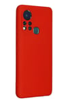 Mey İthalat®  İnfinix Hot 11s Kılıf Nano içi Kadife Silikon - Kırmızı