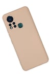 Mey İthalat®  İnfinix Hot 11s Kılıf Nano içi Kadife Silikon - Pudra