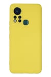 Mey İthalat®  İnfinix Hot 11s Kılıf Nano içi Kadife Silikon - Sarı