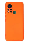 Mey İthalat®  İnfinix Hot 11s Kılıf Nano içi Kadife Silikon - Turuncu