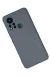 Mey İthalat®  İnfinix Hot 11s Kılıf Nano içi Kadife Silikon - Gri