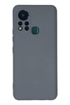 Mey İthalat®  İnfinix Hot 11s Kılıf Nano içi Kadife Silikon - Gri