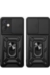 Mey İthalat®  İnfinix Hot 30 4G Kılıf Pars Lens Yüzüklü Silikon - Gold