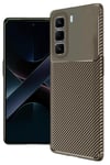 Mey İthalat®  İnfinix Hot 50 Pro Plus 4G Auto Focus Karbon Kapak - Kahverengi