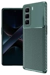 Mey İthalat®  İnfinix Hot 50 Pro Plus 4G Auto Focus Karbon Kapak - Koyu Yeşil