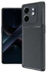 Mey İthalat®  İnfinix Smart 9 Kılıf Auto Focus Karbon Kapak - Siyah
