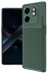 Mey İthalat®  İnfinix Smart 9 Kılıf Auto Focus Karbon Kapak - Koyu Yeşil