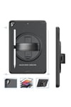 Mey İthalat®  iPad 10.2 (7.nesil) Kılıf Hand Strap Tablet Kılıfı - Siyah