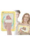 Mey İthalat®  iPad 10.2 (7.nesil) Kılıf Strap New Tablet Kapak - Sarı