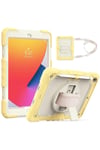 Mey İthalat®  iPad 10.2 (7.nesil) Kılıf Strap New Tablet Kapak - Sarı