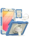 Mey İthalat®  iPad 5 Air 9.7 Kılıf Strap New Tablet Kapak - Mavi