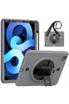 Mey İthalat®  iPad Pro 11 (2020) Kılıf Strap-C Otterbox Tablet Kapak - Gri