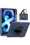 Mey İthalat®  iPad Pro 11 (2020) Kılıf Strap-C Otterbox Tablet Kapak - Lacivert
