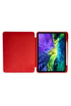 Mey İthalat®  iPad Pro 11 (2024) Kılıf Kalemlikli Mars Tablet Kılıfı - Kırmızı
