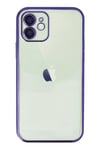 Mey İthalat®  iPhone 11 Kılıf  Lensli Silikon - Mor