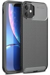 Mey İthalat®  iPhone 11 Kılıf Auto Focus Karbon Kapak - Siyah