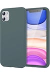 Mey İthalat®  iPhone 11 Kılıf First Silikon - Koyu Yeşil