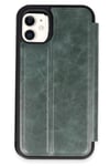 Mey İthalat®  iPhone 11 Kılıf Flip Cover - Koyu Yeşil