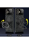 Mey İthalat®  iPhone 11 Kılıf Joy Lens Standlı Kapak - Siyah