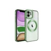 Mey İthalat®  iPhone 11 Kılıf Kross Magneticsafe Kapak - Koyu Yeşil