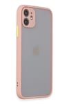 Mey İthalat®  iPhone 11 Kılıf Montreal Silikon Kapak - Pembe