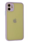 Mey İthalat®  iPhone 11 Kılıf Montreal Silikon Kapak - Mor