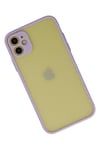 Mey İthalat®  iPhone 11 Kılıf Montreal Silikon Kapak - Mor