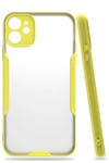 Mey İthalat®  iPhone 11 Kılıf Platin Silikon - Sarı