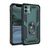 Mey İthalat®  iPhone 11 Kılıf Sofya Yüzüklü Silikon Kapak - Yeşil