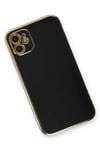 Mey İthalat®  iPhone 11 Kılıf Volet Silikon - Siyah
