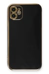 Mey İthalat®  iPhone 11 Kılıf Volet Silikon - Siyah