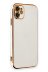 Mey İthalat®  iPhone 11 Kılıf Volet Silikon - Beyaz