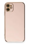 Mey İthalat®  iPhone 11 Kılıf Volet Silikon - Pembe