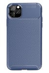 Mey İthalat®  iPhone 11 Pro Kılıf Auto Focus Karbon Kapak - Lacivert