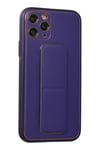 Mey İthalat®  iPhone 11 Pro Kılıf Coco Deri Standlı Kapak - Mor